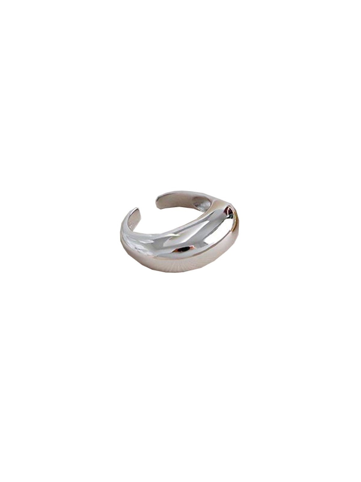 Anillo Plateado Banda - ORIGINAL