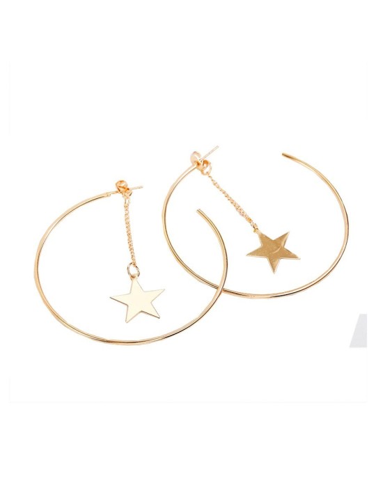 Pendientes Aro y Estrella XL