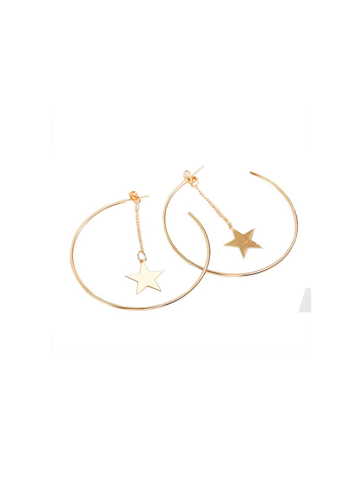 Pendientes Aro y Estrella XL