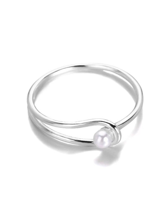 Anillo Minimalista con Perla