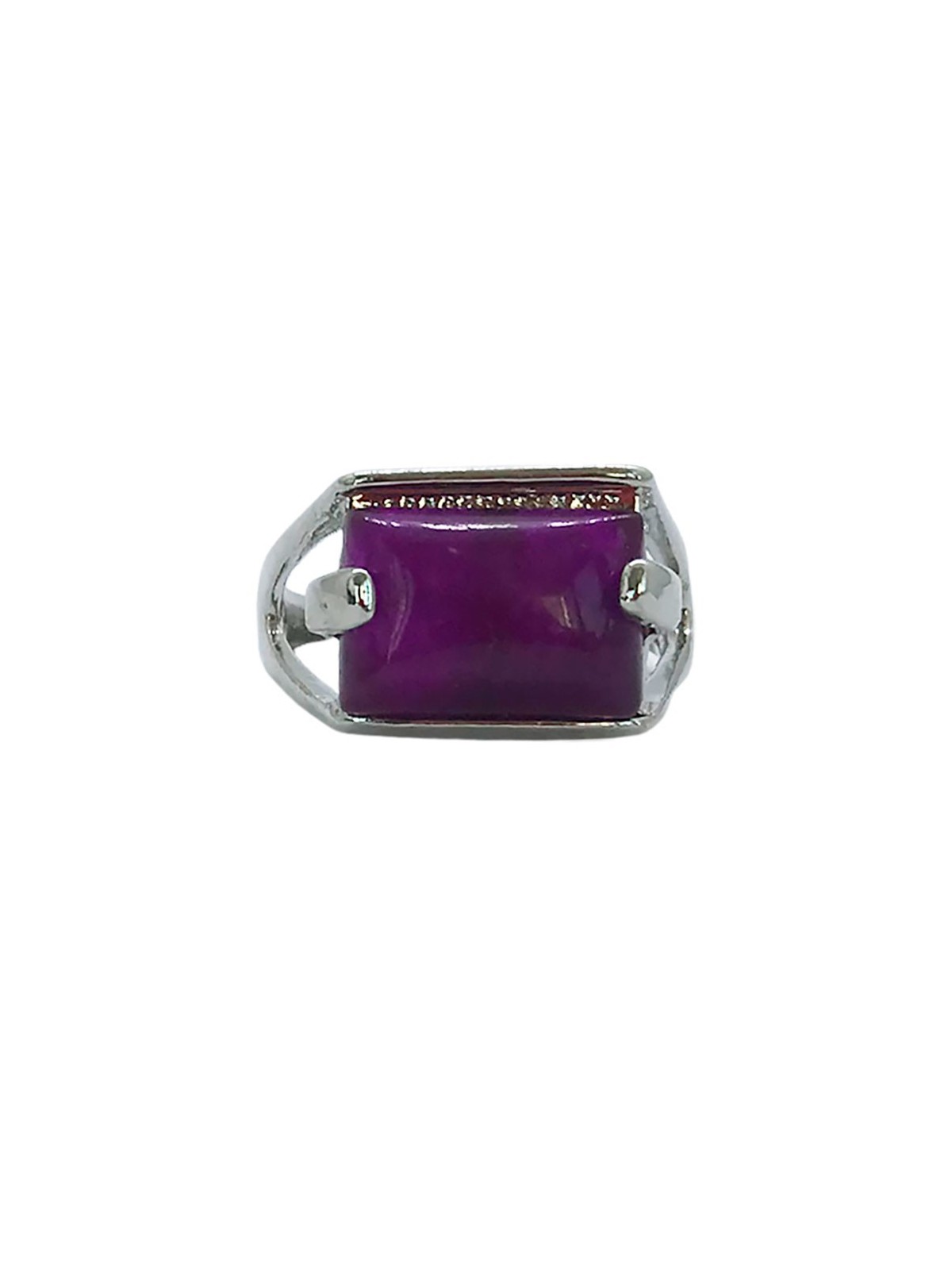 Anillo Sello de Jade Violeta