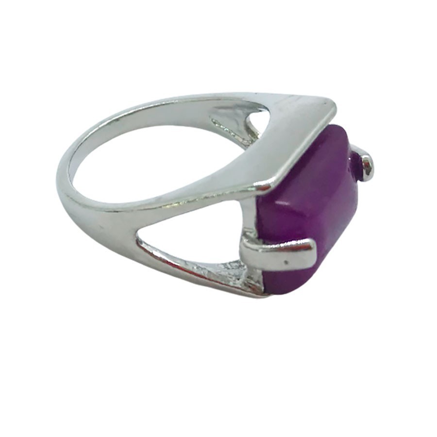 Anillo Sello de Jade Violeta