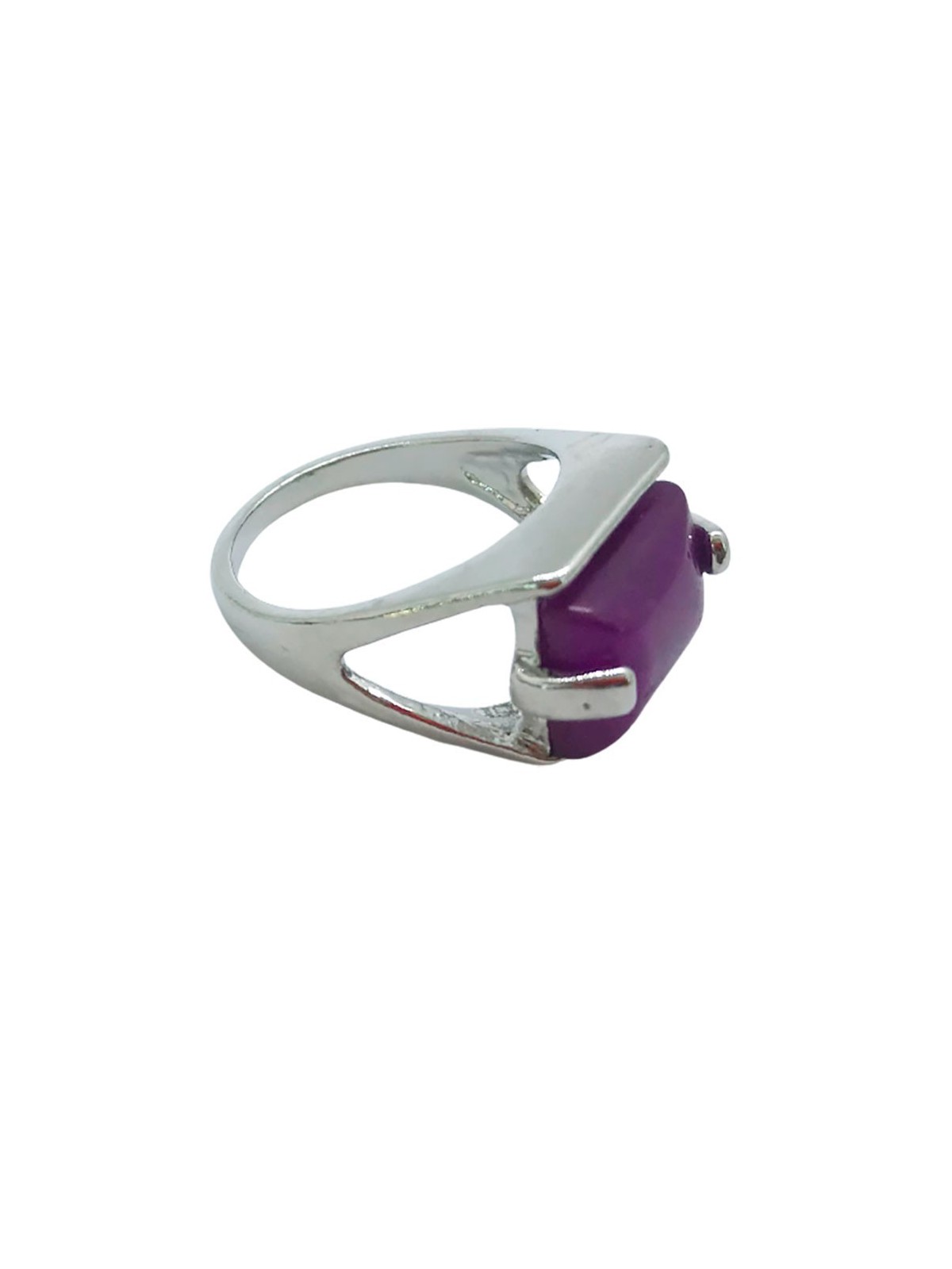 Anillo Sello de Jade Violeta