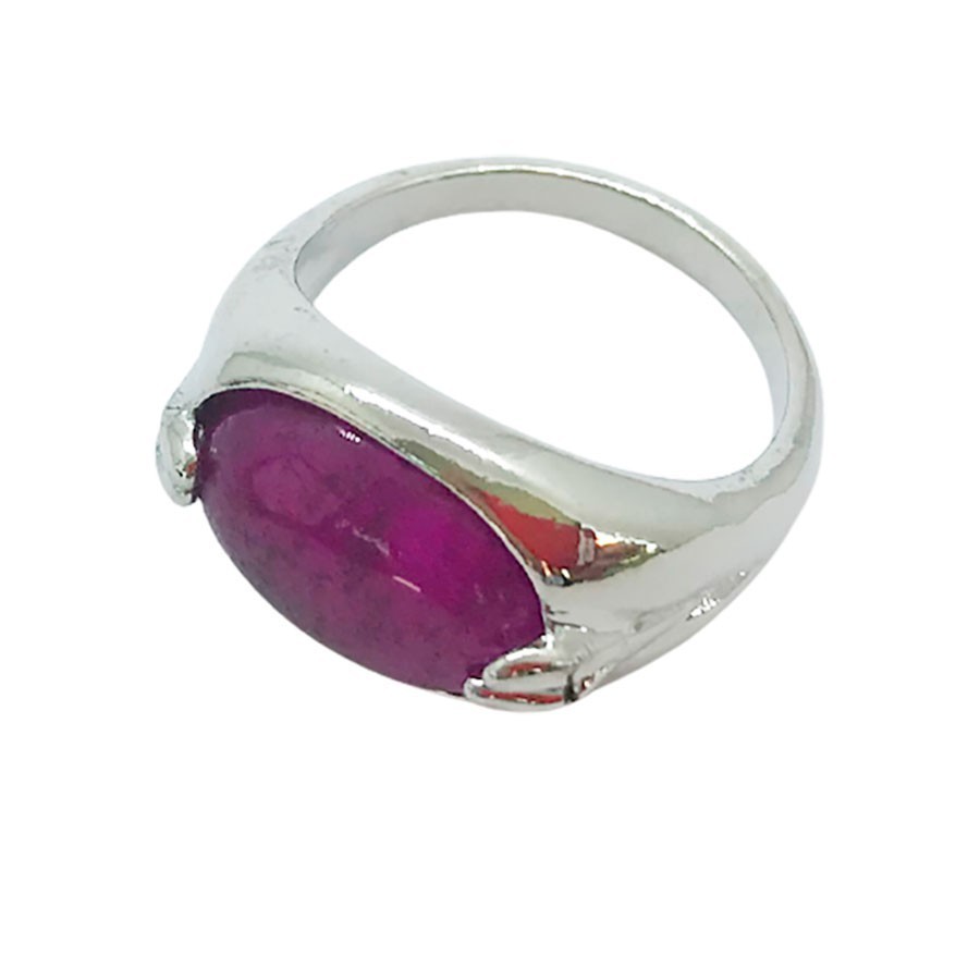 Anillo Sello de Jade Violeta