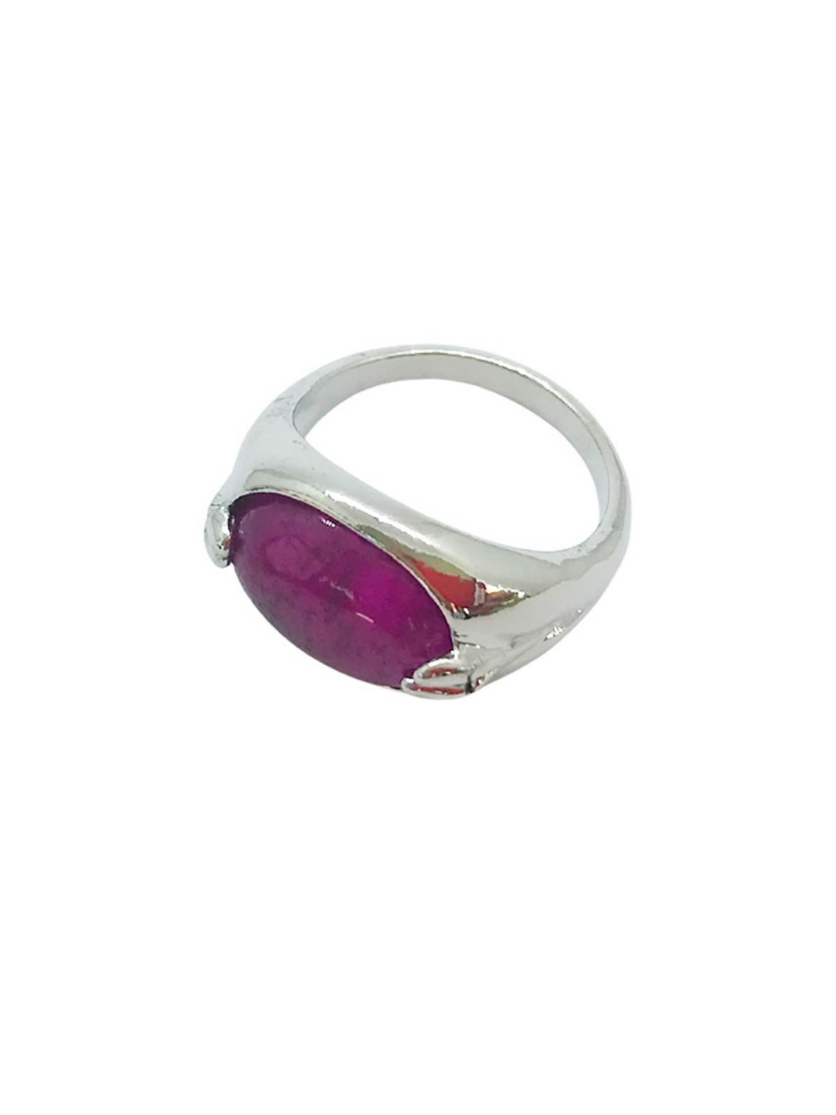 Anillo Sello de Jade Violeta