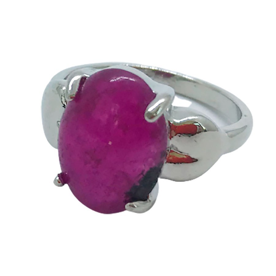 Anillo Sello de Jade Violeta