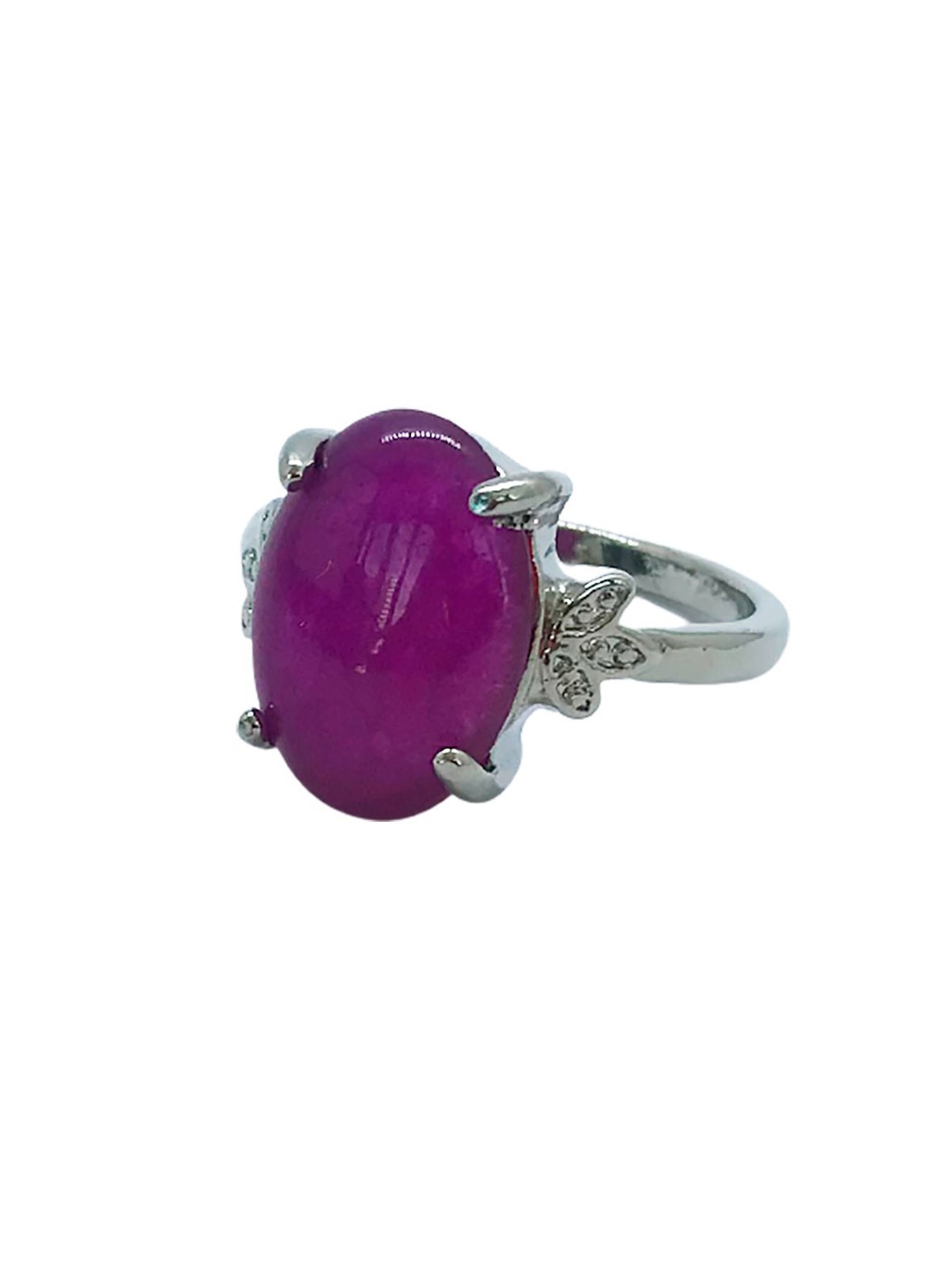 Anillo Sello de Jade Violeta