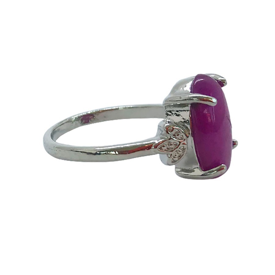 Anillo Sello de Jade Violeta