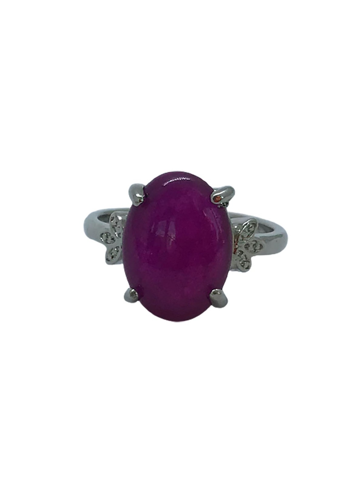 Anillo Sello de Jade Violeta