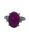 Anillo Sello de Jade Violeta