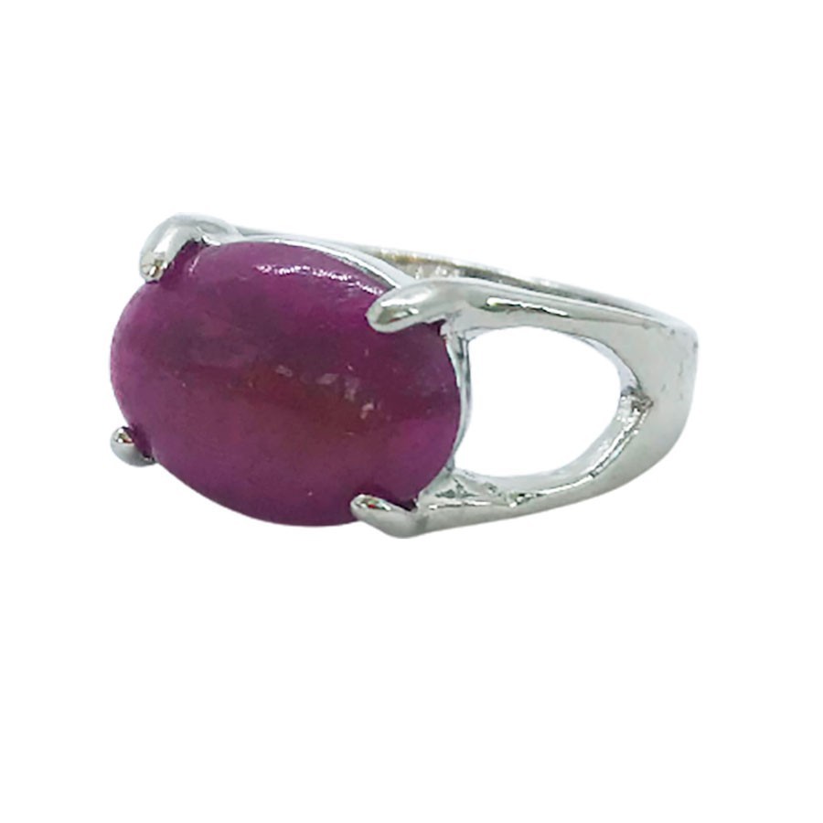 Anillo Sello de Jade Violeta