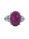 Anillo Sello de Jade Violeta