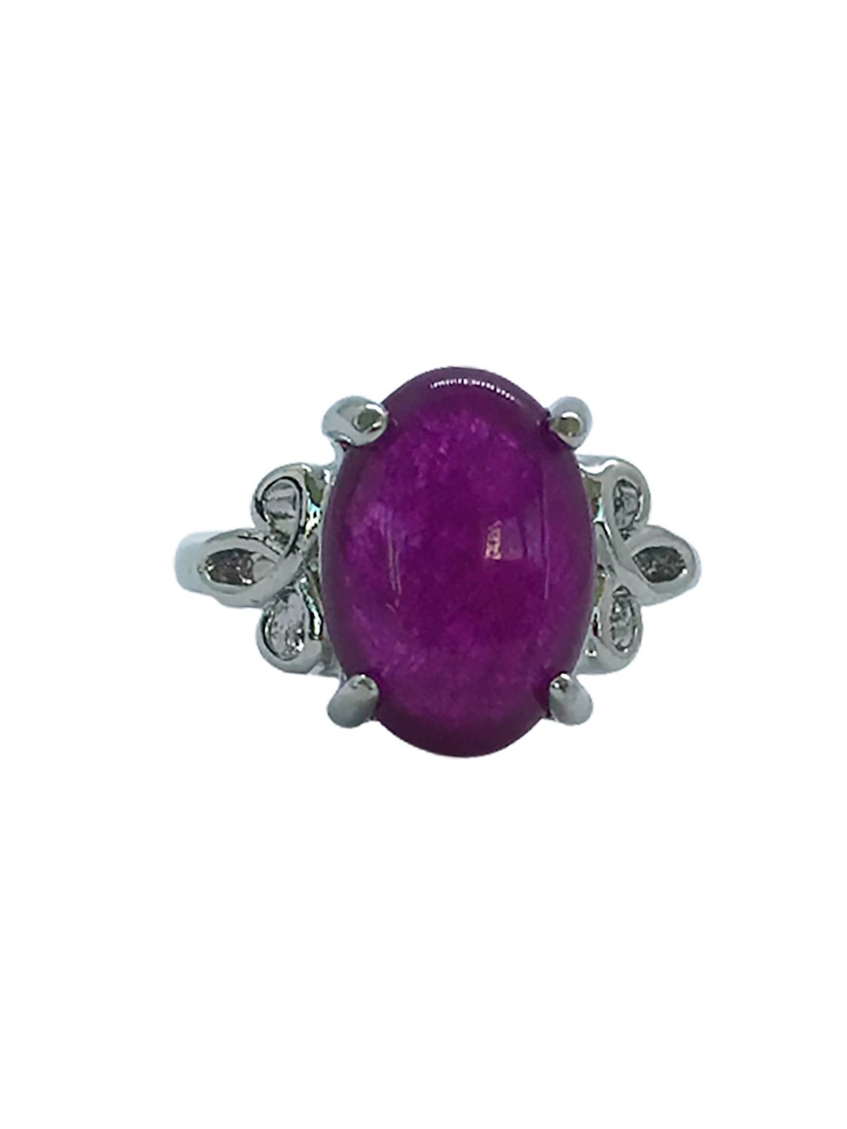 Anillo Sello de Jade Violeta