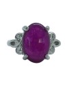 Anillo Sello de Jade Violeta