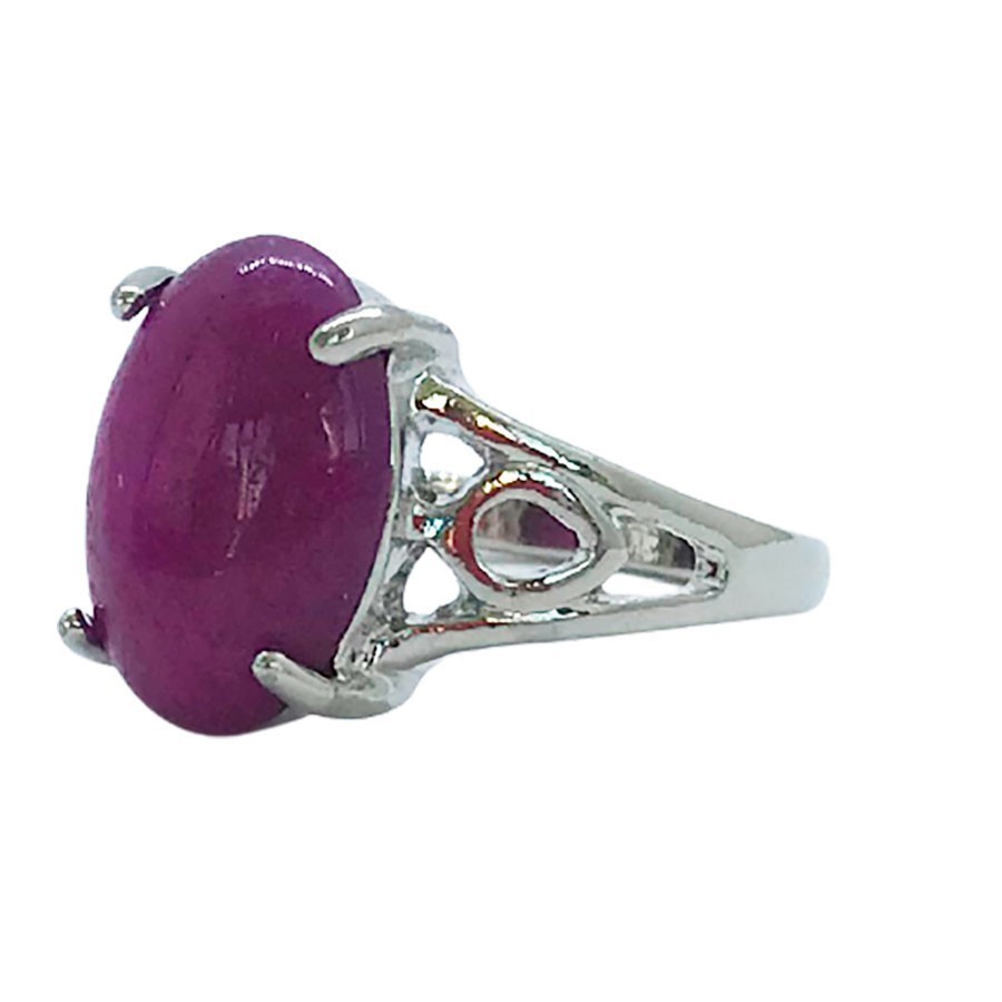 Anillo Sello de Jade Violeta