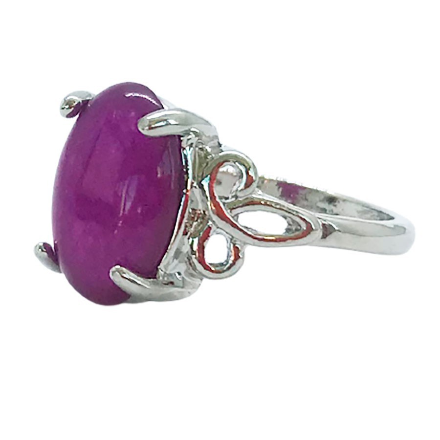 Anillo Sello de Jade Violeta