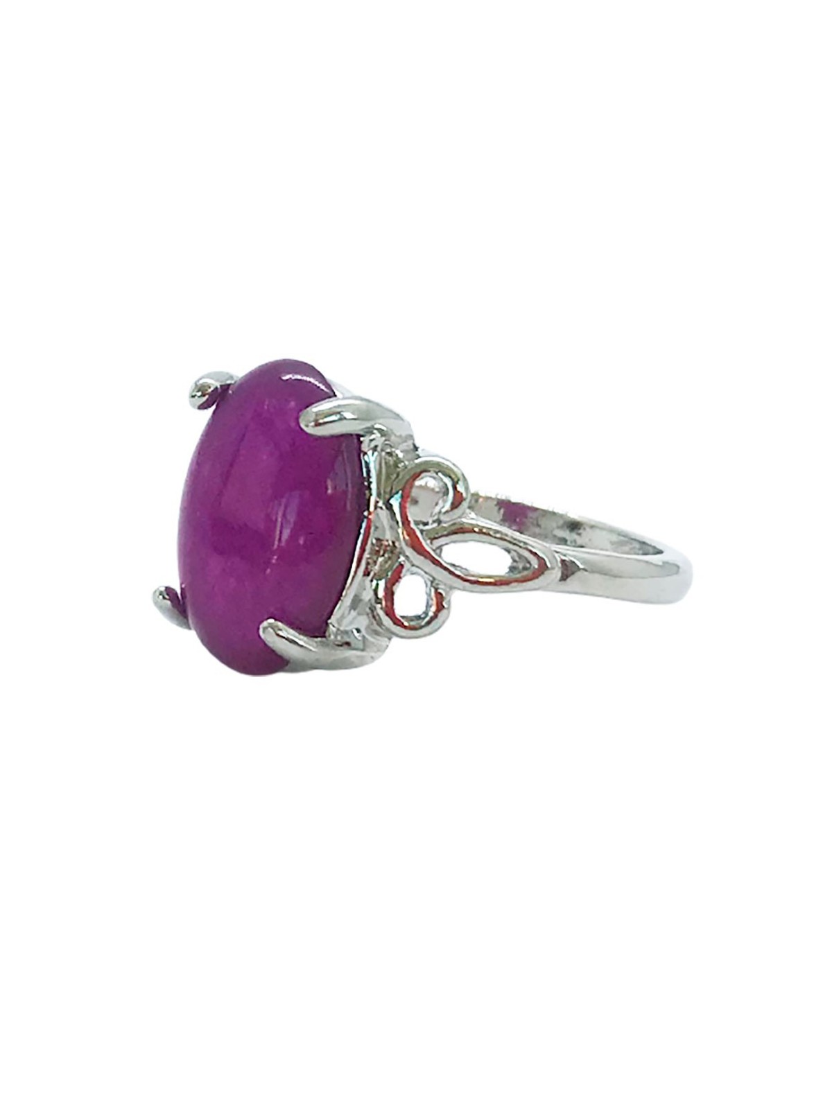 Anillo Sello de Jade Violeta