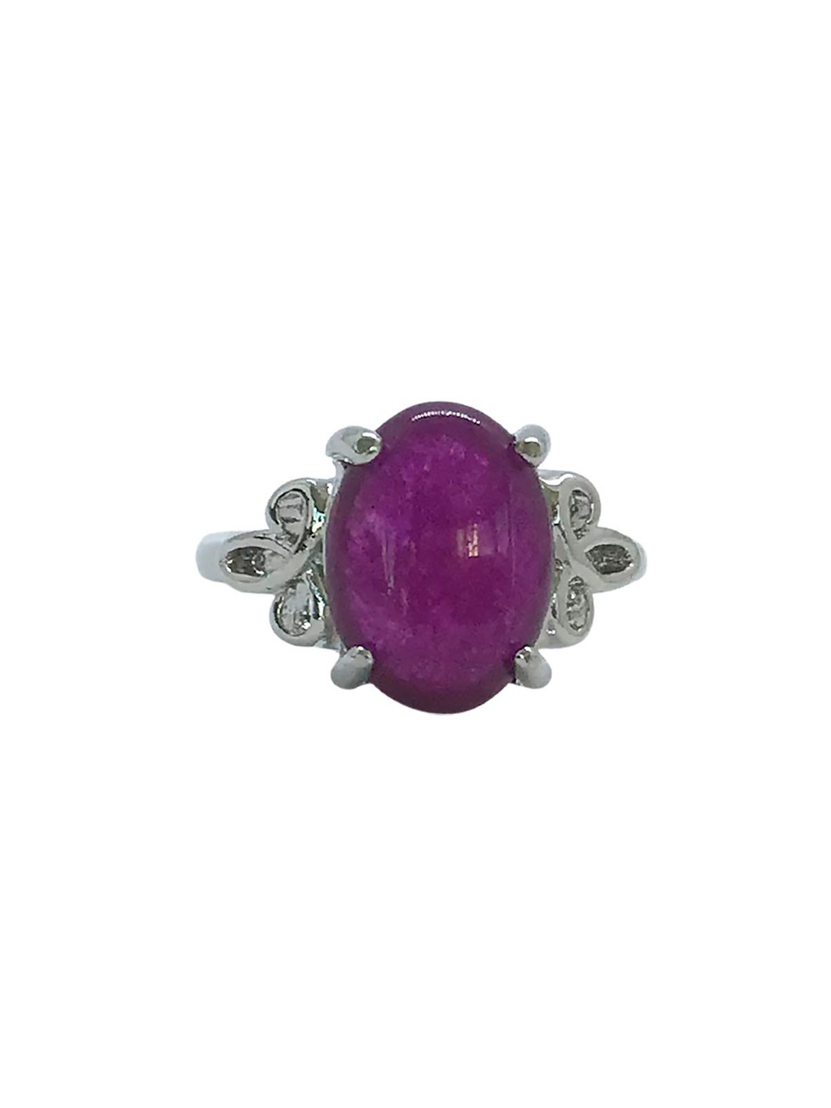 Anillo Sello de Jade Violeta