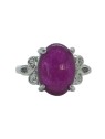 Anillo Sello de Jade Violeta