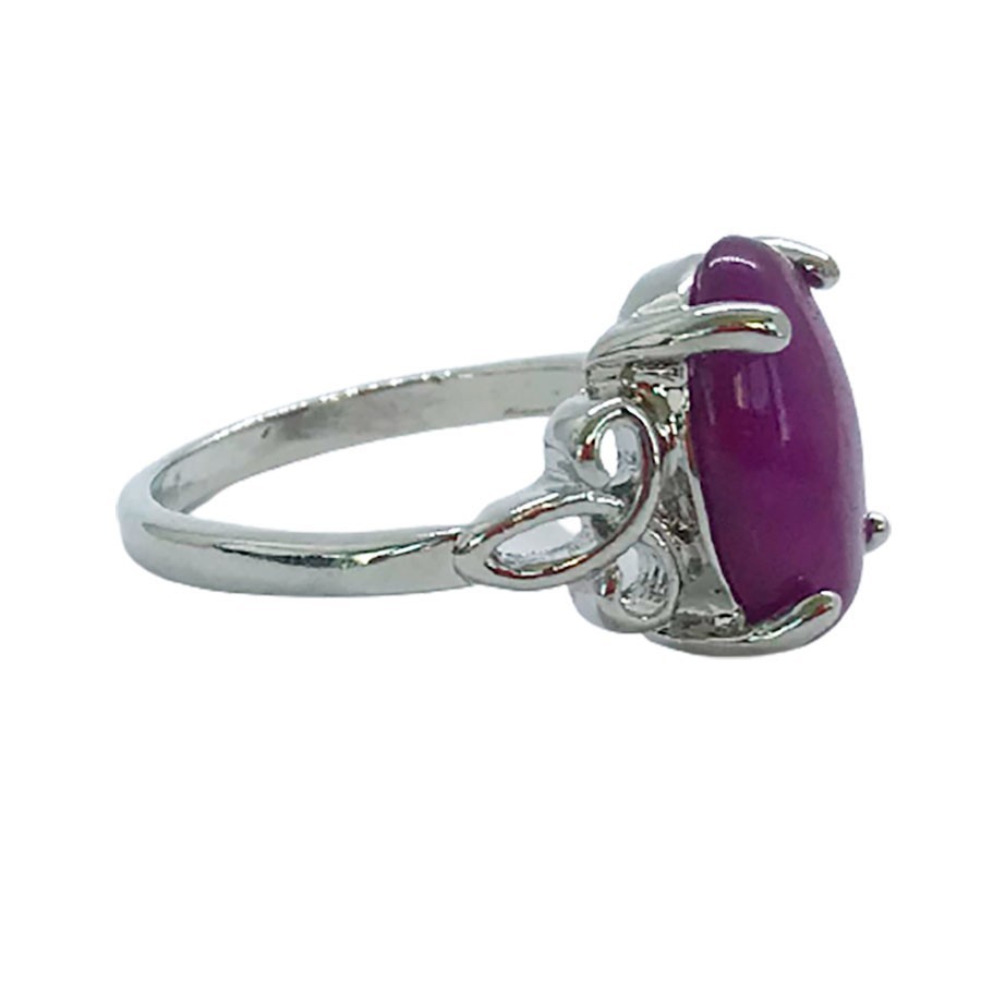 Anillo Sello de Jade Violeta