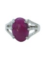 Anillo Sello de Jade Violeta