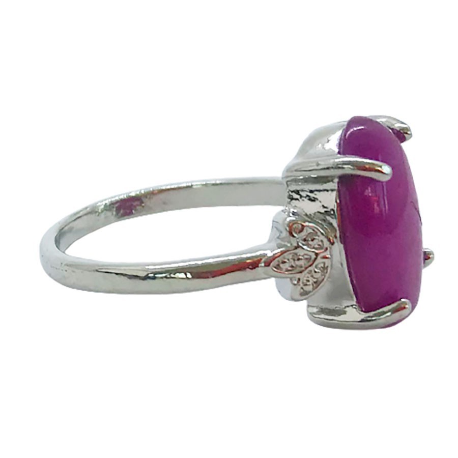 Anillo Sello de Jade Violeta