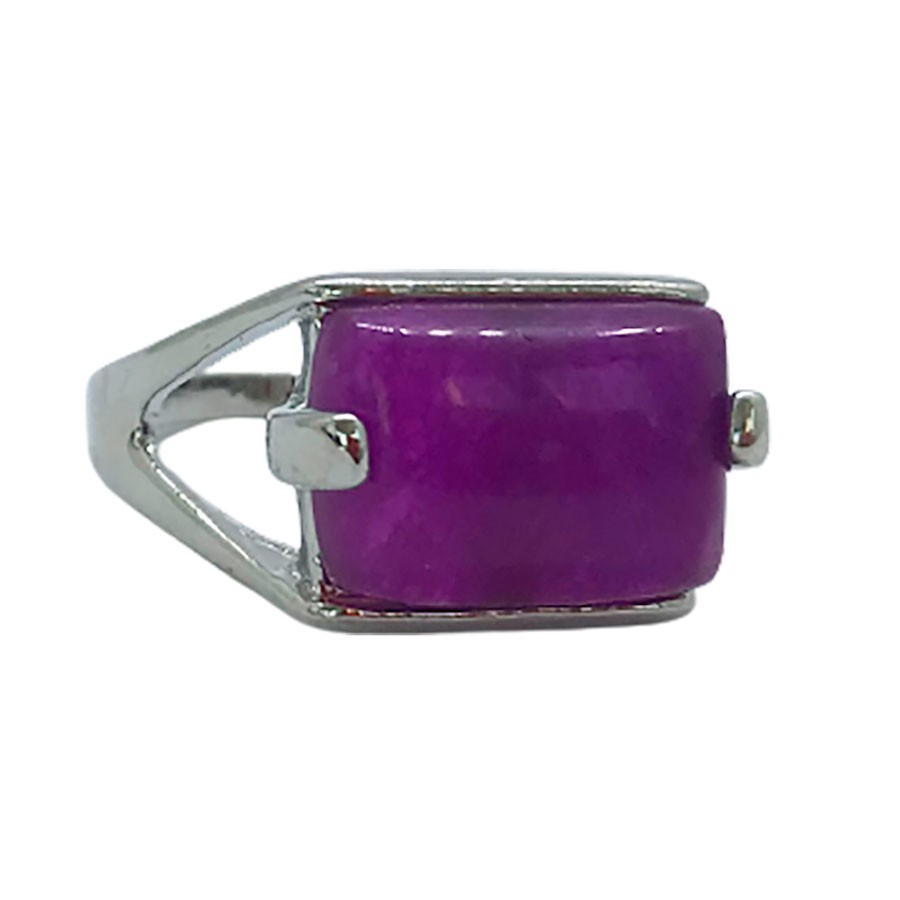 Anillo Sello de Jade Violeta