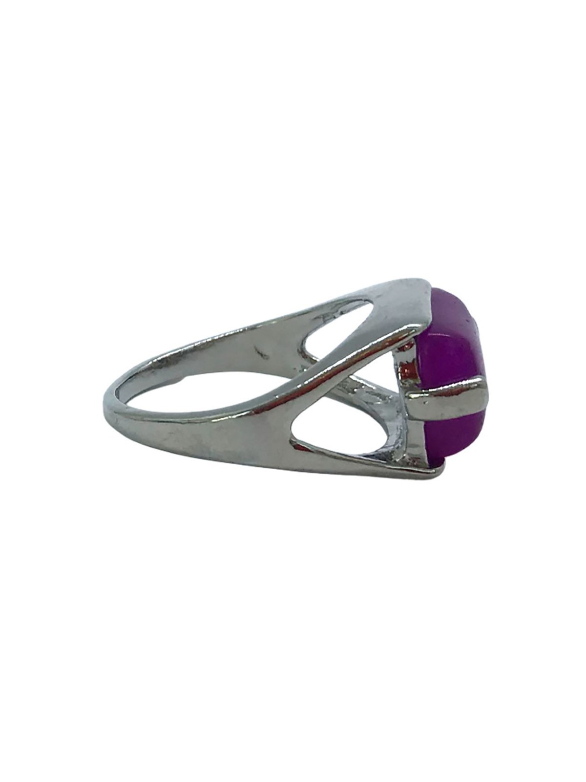 Anillo Sello de Jade Violeta