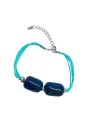 Pulsera de Ágatas Cilindro VerdiAzul