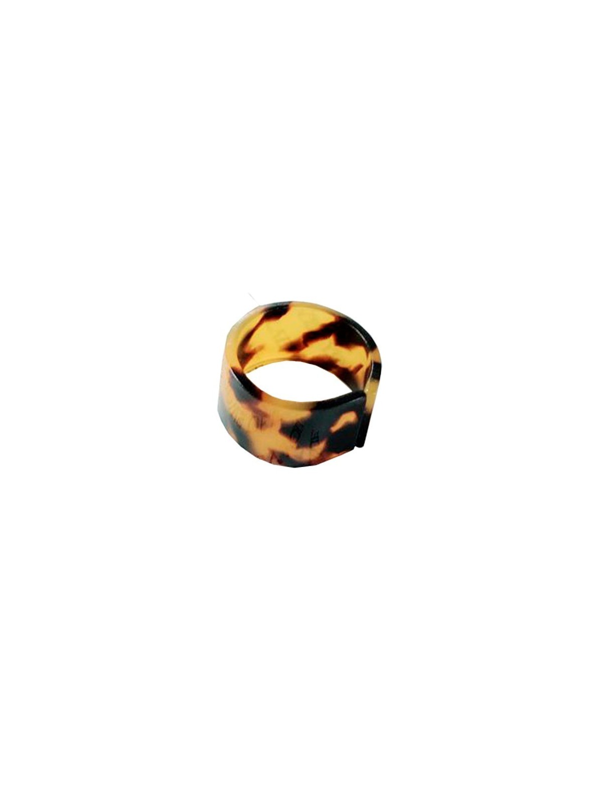 Anillo de resina leopardo