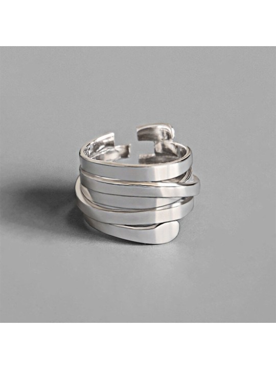 Anillo Multihilos Metal Puzzle