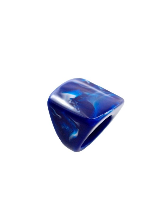 Anillo sello de resina azul xl