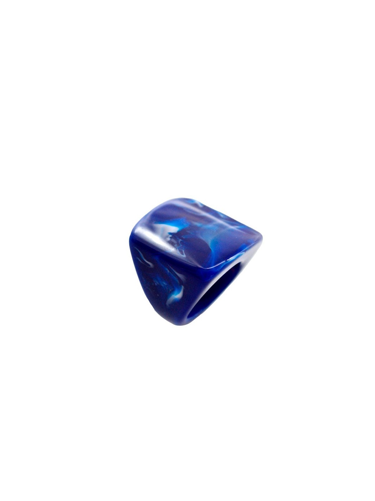 Anillo sello de resina azul xl