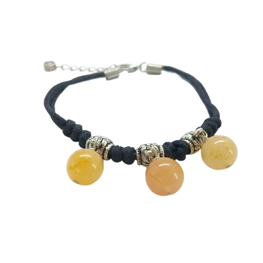 Brazalete de Flores de Jade Amarillo