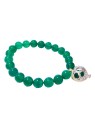 Brazalete de Jade y Corazón con Cuarzo Negro