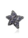 Broche de la Estrella Negra y Azul