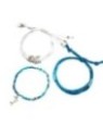 Conjunto de Tres pulseras verano azul