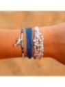 Conjunto de Tres pulseras verano azul