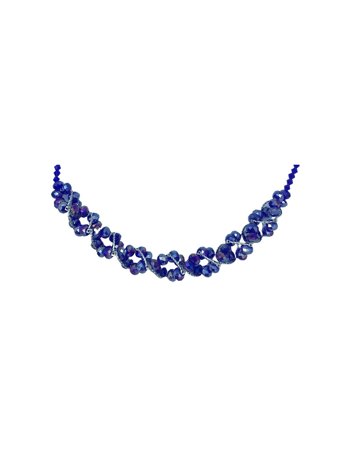 Collar de Fantasía en cristal violeta.