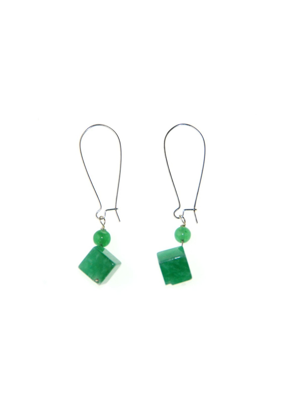 Pendientes XL aventurina verde