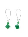 Pendientes XL aventurina verde