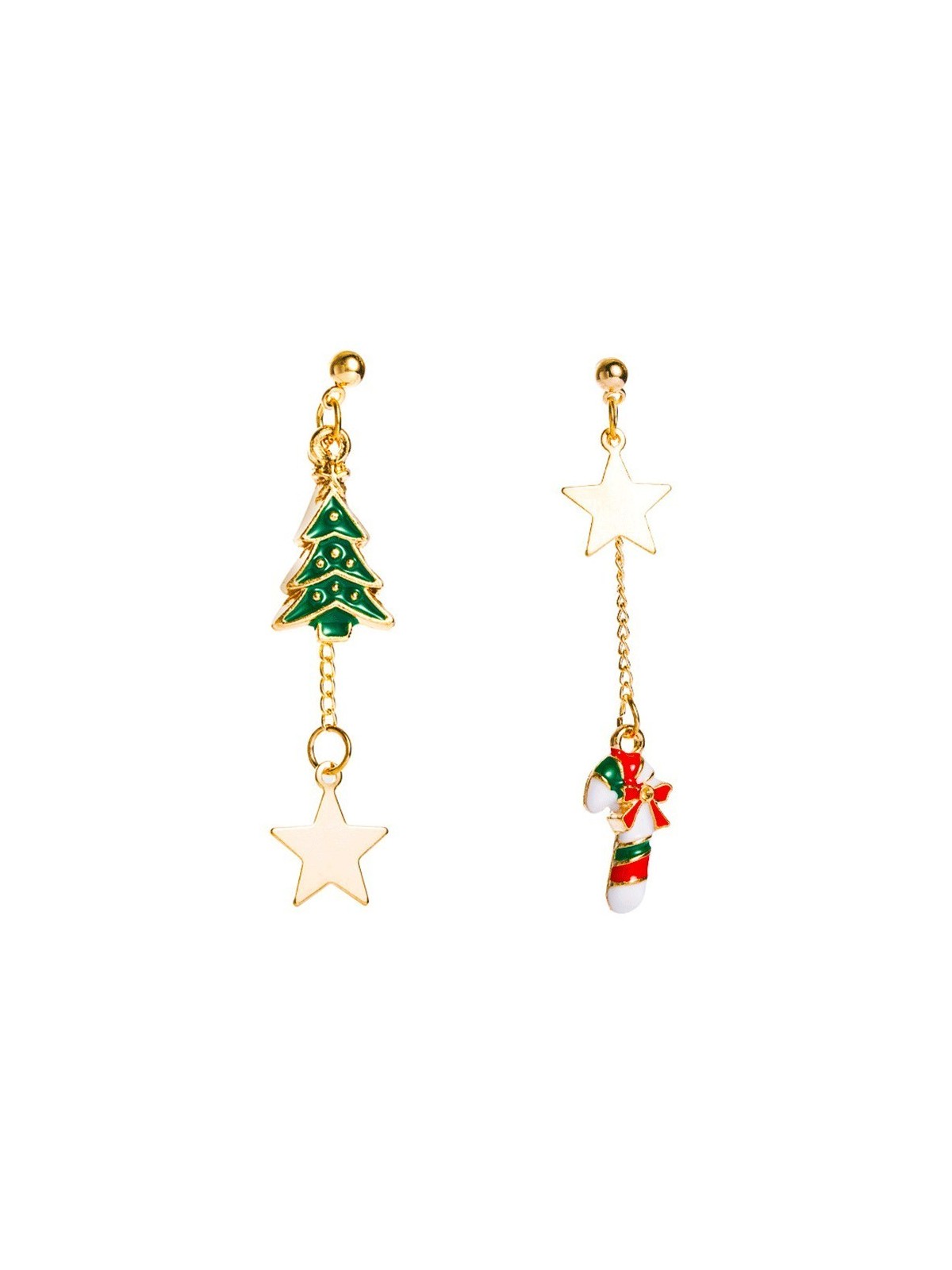 Pendientes Largos de la Navidad