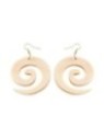 Pendientes Madera Espiral