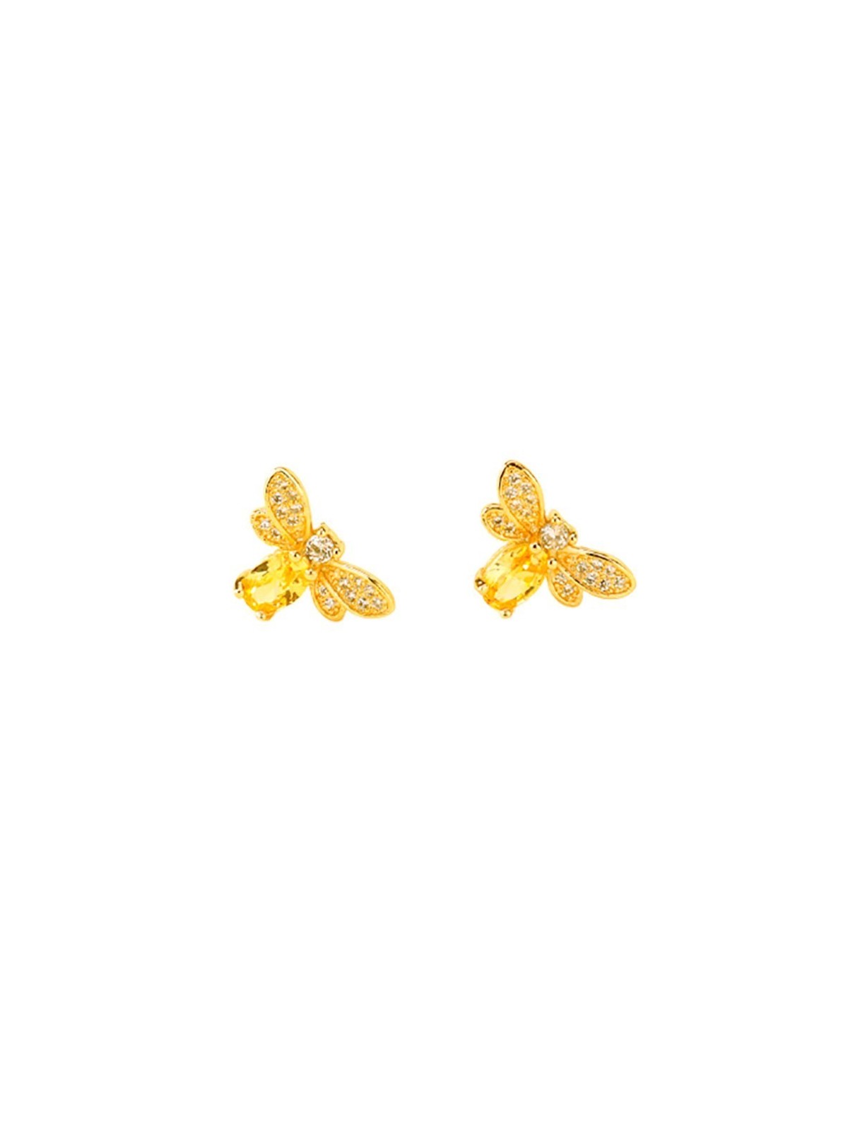 Pendientes Mini Abejitas Doradas