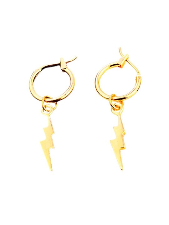 Pendientes Rayo Dorado