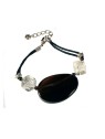 Pulsera arlequin blanco y negro