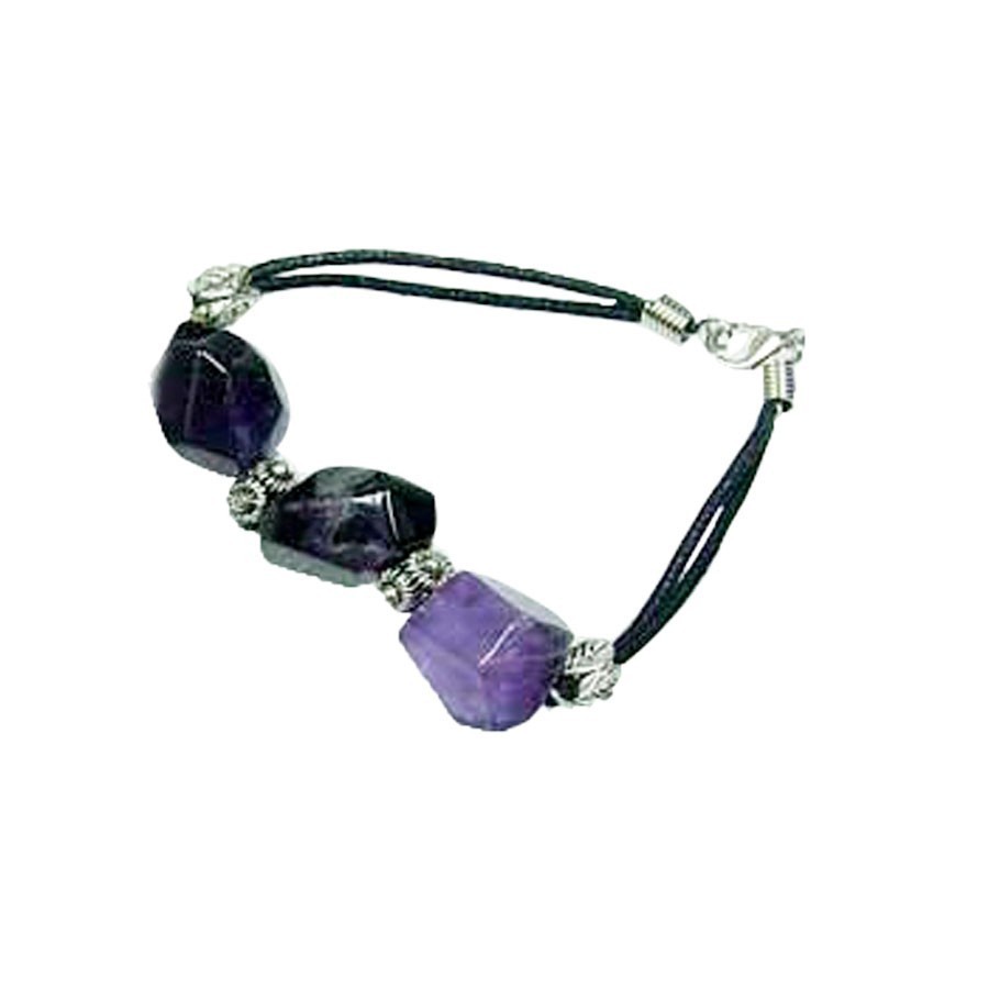 Pulsera de Amatistas Rombo