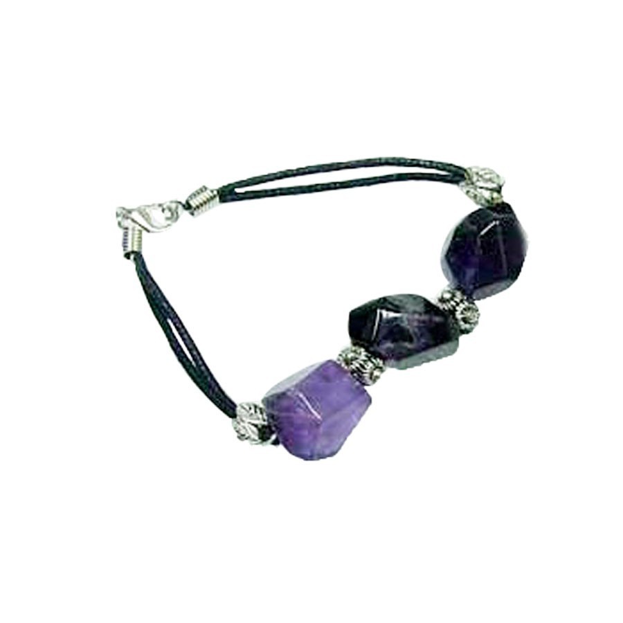 Pulsera de Amatistas Rombo