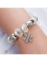 Pulsera de Charms con estrella de la Navidad como adorno central.