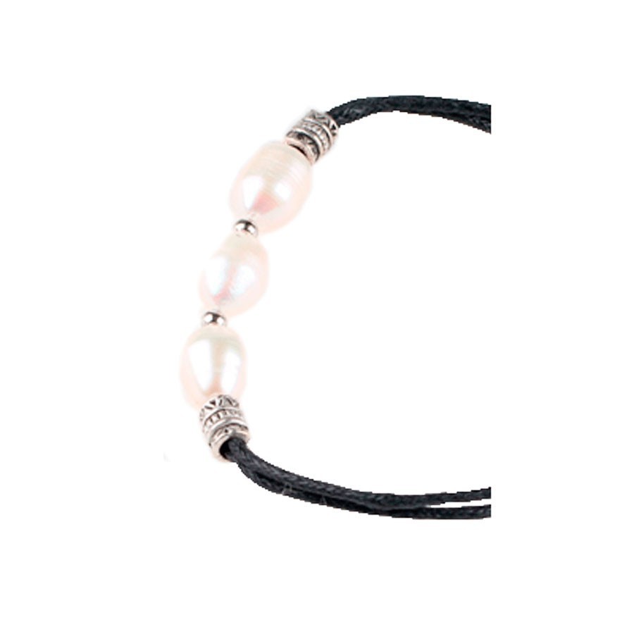 Pulsera de Perlas con Cierre Corazón